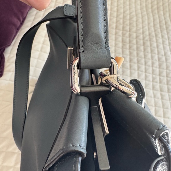 Fendi Gray/Blue Peekaboo Handbag with 2 Shoulder straps - Picture 3 of 12